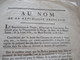 Décret Révolution AN II Jura A Propos De La Levée Des Citoyens De 18 à 20 Ans Notes Manuscrites Au Dos Et Autographe - Decrees & Laws