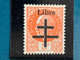 1944 Lettre LIBERATION AIGURANDE Indre Timbres Maréchal PETAIN Surchargés LIBRE Et CROIX DE LORRAINE + Timbre Solo - 1941-42 Pétain