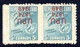 39288 CUBA 1949 5c UPU Pair With Inverted Surcharge. Very Rare. Edif 438hi. 2,000eu. Echenagusia Certificate. - Geschnittene, Druckproben Und Abarten