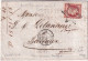 1856 - 80c EMPIRE TB Sur LETTRE 3° ECH De PARIS => BORDEAUX - 1853-1860 Napoleon III