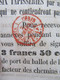 2 Cachets Rouges PP Imprimés Paris 1861 Sur Dépliant Du Journal L'Illustrateur - Journaux