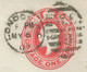 GB 1907 King EVII 1d Carmine VF Postal Stationery Env "LONDON-W.C. / W.C / 8" - Covers & Documents