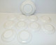 Delcampe - JOLI SERVICE A GATEAU PLAT Et 10 ASSIETTES Porcelaine Blanche Liserets Orange Déco Table COLLECTION  VITRINE - Altwasser (DEU)