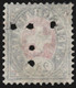 Schweiz Telegraphen-Marke 5Cts.grau/rosa Zu#15 Mit Perfin "T" #T001 Thoann&Liechti - Télégraphe