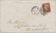 GB 1867 QV 1d Rose-red Pl.79 With Variety: Very Thin Line Under "E" Of "ONE" (CI) On Superb Cvr + POSTMARK-ERROR - Brieven En Documenten