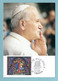 Carte Maximum Oblitération 1988 - Visite De Jean Paul II à Obernai - Vitrail De La Sainte Chapelle - YT 1492 - 1980-1989