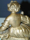 Delcampe - JOLIE STATUETTE Fin XIXe Début XXe Régule Doré Jeune Femme Au Panier Socle BOIS COLLECTION DECO VITRINE - Otros & Sin Clasificación