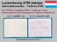 Luxemburg Luxembourg Timbres ATM 2 Kleines Postes * Je 1x Gelb.- / Weisslicher Gummi 1 Fr. ** Frama Automatenmarken - Postage Labels