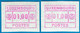 Luxemburg Luxembourg Timbres ATM 3 Grosses POSTES * Je 1x Gelb.- / Weisslicher Gummi 1 Fr. ** Frama Automatenmarken - Automatenmarken