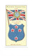 BRITISH COLONY NEW ZEALAND Nouvelle Zelande Flag  Emblem Cigarettes John Player & Sons TB   Like New 2 Scans - Player's