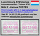 Luxemburg Luxembourg Timbres ATM 2 Kleines Postes * Weisslicher Gummi Satz S1 14/22 ** Frama Etiquetas Automatenmarken - Frankeervignetten