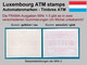 Luxemburg Luxembourg Timbres ATM 2 Kleines Postes * Weisslicher Gummi Satz S1 14/22 ** Frama Etiquetas Automatenmarken - Automatenmarken