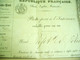 XIX ° PASSEPORT INTERIEUR  1849 VALABLE UN AN REPUBLIQUE FRANCAISE Délivré à Mlle SAMPITTE De PARIS à AGEN . FILIGRANE - Documents Historiques