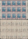 Argentine 1916 Y&T 210 Bloc De 15, Perforés INUTILIZADO. Annulations Manuelles. Timbres à 10 Pesos, Agriculteur - Agriculture