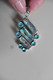 Neuf - Grand Pendentif En Argent 925 Serti Nacre Paua Abalone Et Topaze Bleue - Pendentifs