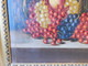 Delcampe - MORTELAZ (XIX-XXème) Huile Sur Toile Grand Format Nature Morte Aux Raisins Cerise Pêche Et Bouquet Fleuri - Olii