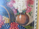 Delcampe - MORTELAZ (XIX-XXème) Huile Sur Toile Grand Format Nature Morte Aux Raisins Cerise Pêche Et Bouquet Fleuri - Olii