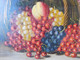 Delcampe - MORTELAZ (XIX-XXème) Huile Sur Toile Grand Format Nature Morte Aux Raisins Cerise Pêche Et Bouquet Fleuri - Olii