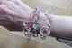 Lot De 3 Bijoux Créateur 3 En 1 Collier-bracelet Torsadé Perles De Rocaille Rose - Armbanden