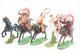 Delcampe - Britains Ltd, Deetail : Cowboys N° 6 Indians On Horse Original DEALERS BOX/ DISPLAY,  Made In England, RARE COLLECTOR - Britains
