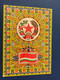 TAJIKISTAN - Postcard The State Emblem And State Flag Of The  Soviet Socialist Rep - 1967 - Tajikistan