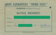 VIEUX PAPIERS -  CARTE DE MEMBRE - GROUPE ESPERANTISTE VIVARA STELO - AUBENAS 07 ARDECHE -1964 - ESPERANTO - Mitgliedskarten