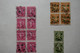 ¤3 CHINA 1915-20 BLOCS DIVERS DE TIMBRES SURCHARGES  +INTERESTING CANCELLATIONS - 1912-1949 Republik