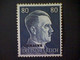 Russia, Scott #60, Mint (*), 1941, Hitler Overprint Ukraine, 80pf, Indigo - 1941-43 Ocupación Alemana