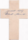 Souvenir De Confirmation - En Forme De Croix  - 10/04/1949 - Décor Cloches - Imágenes Religiosas