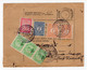 1926 PARCEL CARD, KINGDOM OF SHS, MACEDONIA, STRUGA, POSTAGE DUE, 7 PORTO STAMPS - Postage Due