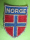 Ecusson Tissu  Ancien /  Militaria ? / NORGE ( Norvége) / Avec Drapeau Du Pays / Vers 1960-1970          ET335 - Patches