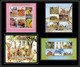 2037a/ DISCOUNT Lot De 4 Blocs Différents Girafe Giraffe Animals Neuf ** MNH Tirage Privé Vignette Animals Animaux - Jirafas