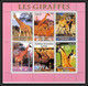 2037a/ DISCOUNT Lot De 4 Blocs Différents Girafe Giraffe Animals Neuf ** MNH Tirage Privé Vignette Animals Animaux - Giraffen