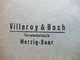 Saargebiet 1934 SST Merzig - Trier Umschlag Villeroy & Boch Terrakottafabrik Merzig Saar Thematik Porzellan - Covers & Documents