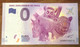 2017 BILLET 0 EURO SOUVENIR DPT 75 PARC ZOOLOGIQUE DE PARIS N°3 ZERO 0 EURO SCHEIN BANKNOTE PAPER MONEY BANK - Pruebas Privadas