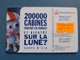 F1256A 50U GEM2 02/03 Cabine Sur La Lune N°1/6 50U - Cote 14/5€ - 2003