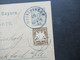 AD Bayern 1902 Postkarte / Ganzsache Mit Zusatzfrankatur Stempel Muenchen 1 B.P. / Bahnpost Nach Frankfurt - Postwaardestukken