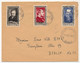 FRANCE - Env Affr Composé H.Poincaré, Haussmann, Manet  - 1952 - Lettres & Documents