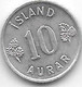 *iceland 10 Aurar 1974  Km 10a   Unc/ms63 - Islandia