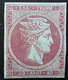 GRECE GREECE 1863 - 1868 HERMÈS,  Yvert 22 / Mi 28, 40 L Lilas Sur Azure,  VARIETE ANNEAU LUNE,  Neuf * TB Certificat - Nuevos