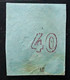 GRECE GREECE 1863 - 1868 HERMÈS,  Yvert 22 / Mi 28, 40 L Lilas Sur Azure,  VARIETE ANNEAU LUNE,  Neuf * TB Certificat - Unused Stamps