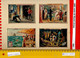 Delcampe - 6 Original GOUACHES, Liebig 0697 Proof MINIATURE Paintings,ARTIST C1902  M  7X 11 Cm -   Der Graf Von  Monte Christo - Aquarelles