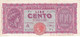 BILLETE DE ITALIA DE 100 LIRAS DEL AÑO 1944  (BANKNOTE) - 100 Lire