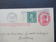 USA 1912 Ganzsache Mit ZuF Washington Links Ungezähnt Firmenlochung / Perfin University Of Chicago Libraries - Cartas & Documentos