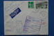 ¤12 FRANCE   LETTRE RECOM. 1960 PREMIERE LIAISON  PARIS SALISBURY RHODESIA  + AEROPHILATELIE +AFFRANCH . INTERESSANT - Eerste Vluchten