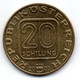 AUSTRIA, 20 Schillings, Copper-Aluminum-Nickel, Year 2000, KM #3064 - Oostenrijk