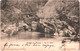 CPA Suisse (Neuchâtel) Entre Boudry Et Noiraigue, Gorges De L'Areuse, Le 1er Pont 1904 Précurseur, Scan Recto-verso - Boudry