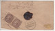 Regd Envevlope Jullundur, Uprated On Postal Stationery, British East India Used 1882, EIC JC Type 34, (cond., Tear) - 1854 Britische Indien-Kompanie