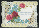 SHANA TOVA Cut 7.5x11cm - Jewish New Year Judaica - #2 - Fleurs