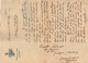 VP18.196 - Hôtel De L'Epée QUIMPER X MONTAUBAN 1915 - Lettre Du Lt CARAILLE Relative à La Mort Du Brave Soldat DUBOURG - Documenti